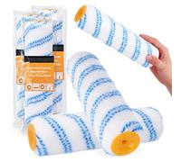 3x Rodillo de Pintura 25 cm Repuesto Recambio Nylon Rodillo Universal Rollo Duradero Resistente Antigoteo Perfecto Para Trabajo En Interiores Y Exteriores