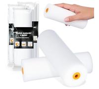 3x Rodillo Espuma 15 cm Pintura Barniz Laca Superficies Lisas Paredes Muebles Acabado Homogéneo Secado Rápido Uso Cómodo Perfecto Reformas Decoración Hogar