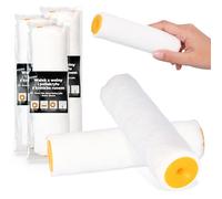 3x Rodillo Pintura 15 cm Repuesto Recambio Lana Poliacrílico Rollo para Pared Decoración Fachades Mobiliario Accesorio Antigoteo Herramienta Pintura para Pintores