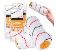 3x Rodillo Pintura 18 cm Recambio Microfibra Rodillos Pinturas Barnices Paredes Techos Fachadas Madera Zócalos Accesorios Profesionales Herramientas