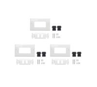 3X Salida De Panel De Placa Frontal De Pared De 2 Puertos 1080P Cubierta Acoplador Enchufe Caliente