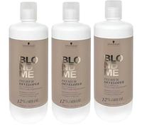 3x Schwarzkopf BlondMe Revelador Oxidante Premium 3x 1000 ml