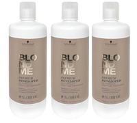 3x Schwarzkopf BlondMe Revelador Oxidante Premium 3x 1000 ml