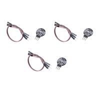 3X Sensor de Pulso Sensor de Ritmo Cardíaco Heart Beat PulseSensor para Raspberry Pi, Rojo Y Negro