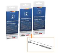 3x Siemens Pastillas de Limpieza para Cafetera Automática 311969 Con Cepillo