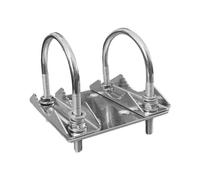 3X Soporte en U de Montaje Universal para Plato Starlink, Soporte de Abrazadera de Perno en U Pesado, Adaptador de Montaje de MáStil de Techo A Poste