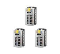 3X Soporte para Caja de Fusibles de para Automóvil 5026 ST Bloque de Fusibles de Cuchilla 32V100A 12 Circuitos con Tierra y Cubierta