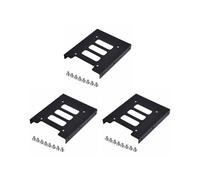 3X SSD de 2,5 Pulgadas A 3,5 Pulgadas Soporte de Montaje del Adaptador de Metal HDD Soporte para Disco Duro