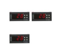 3X Stc-8080A Refrigerador Digital Descongelación Controlador de Temperatura Alarmante Controlador de Termostato de Plástico