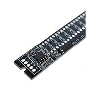 3X Tablero Amplificador Estéreo con Indicador de Nivel VU de 12 Niveles Tablero de Velocidad de Luz Ajustable con Modo AGC, KITS de Bricolaje