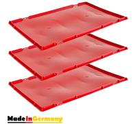 Kingpower 3X Tapa Tapadera para Euro Apilamiento de Plástico Caja Industrial Euro Caja Almacenamiento Eurobox