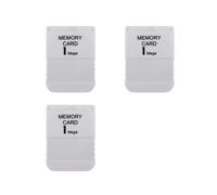 3X Tarjeta de Memoria de 1 MB para PS1, PS One, 1, Consola de Juegos, Guardar Datos de Juego, Guardar Progreso, Tarjeta de Memoria de 1