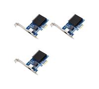 3X Tarjeta de Red PCIe NIC de 10 Gb con un Solo Puerto RJ45 y Chip RTL8127, Tarjeta de Adquisición de Visión PCI-Express X1 para Windows 10/11.