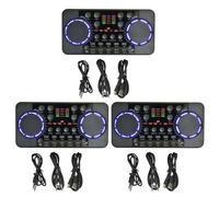 3X Tarjeta de Sonido V300 PRO 10 Efectos de Sonido Reducción de Ruido Mezcladores de Audio Auricular MicróFono Control de Voz para TeléFono