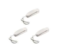 3X TeléFono de Pared con Cable, TeléFono PequeñO de Hotel, Adecuado para el Hogar/BañO/Escuela/Oficina, TeléFono de Pared Fijo,