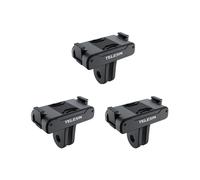 3X TELESIN Adaptador Magnético de Dos Garras Accesorios de Cámara de Acción para OSMO Action 3 Adapter