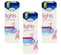 6x Tena Lights 20 Pieza Protectores Diarios para Sensibles Piel 0% Corporal Y