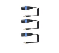 3X Tipo de Bloqueo Saramónico de 3,5 mm Una 3,5 mm TRS Una XLR Salida de Micrófono Macho Cable de Audio Universal para Receptores Inalámbricos