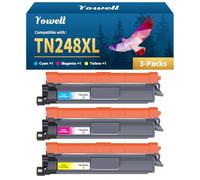 3X TN248XL Tóner MFC-L3760CDW Compatibles con Brother MFC-L3760CDW Tóner para Brother DCP-L3560CDW MFC-L3740CDWE DCP-L3520CDWE MFC-L8390CDW HL-L3240CDW HL-L3220CWE (TN248 Cian Magenta Amarillo)