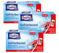 3x Toppits Bolsas para Congelar 30 Unidad 3 Litros Protección Vor Gefrierbrand 3