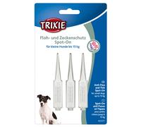 3x Trixie antipulgas y garrapatas Spot-On, perros pequeños 9 × 1,5 ml