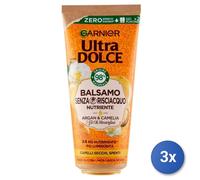 3x Ultradolce Garnier Balsamo 200Ml. S/Enjuague Nutr. Oli