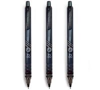 3X Uni-Ball Kuru Toga Auto Afilado Lápiz Mecánico - 0.5mm - Humo Barril