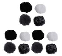 3X Universal Lavalier MicróFono Furry Parabrisas Fur Windshield Wind Muff Soft para Lapel Lavalier Mic 5mm