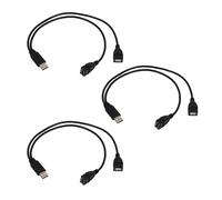 3X USB 2.0A Macho Auf 2 Doble USB Hembra Jack Y Adaptador Verteiler Splitter Kabel