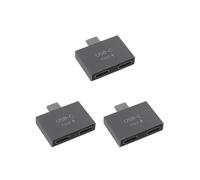 3X USB C Macho una Doble Hembra Divisor Convertidor Adaptador ExtensióN Conector para PD Cargador PC PortáTil