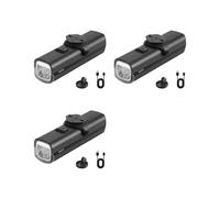 3X USB Rechargeable Bike Light Bike Lights for Night Riding Night Riding 1200 Lumen Brightness Aluminum Alloy Waterproof