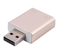 3X USB Tarjeta de Sonido 7.1 Externo USB A Jack 3.5mm Auriculares Adaptador Estéreo Audio Micrófono Tarjeta de Sonido para Ordenador Personal