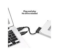 3X USB2.0 una 6+7 13Pin Slimline Slim Cable con Fuente de Alimentación Externa USB 2.0 para Computadora Portátil CD-ROM DVD-ROM Adaptador ODD