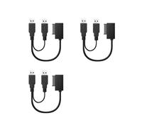 3X USB2.0 una 6+7 13Pin Slimline Slim Cable con Fuente de Alimentación Externa USB 2.0 para Computadora Portátil CD-ROM DVD-ROM Adaptador ODD