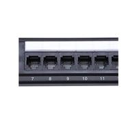 3X Utp 24 Puerto Rj45 Estante de Panel de Parches Soporte de Pared para Cable Herramienta de Soporte de Conector Adaptador de Red Ethernet Lan Cat6