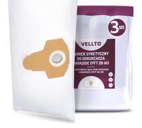 3x Vellto Bolsa para Aspiradora Compatibles con Parkside PFT 20 A1 PNTS 1250 1250/9 1300 A1/B2/C3/E4/F5 PWD 20/A1 PWDA 20-Li PWS 20-A1 20/B2 Bolsas de Repuesto Polvo Filtrantes