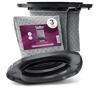 3x Vellto Filtro Aspiradora Compatible con Tefal A Juego con Rowenta Dual Force 2in1 TY6751WO TY6756WO TY6753WO TY6737WH RH6756 Recambio Lavable Repuesto Accesorio Limpieza Hogar