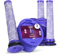 3x Vellto Filtro Compatible con Dyson V7 V8 Car Boat Absolute Allergy SV11 Animal Pro Extra Carbon Fiber Motorhead Origin Recambio Lavable HEPA Aspiradora Escoba Accesorio