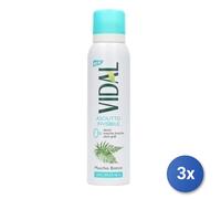 3X Vidal Desodorante En Spray Wild Musk 150 Ml Blanco