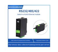 3X Waveshare Industrial Aislado RS232/485/422 A Módulo Ethernet RJ45 TCP/IP A Módulo Serie Servidor Serie Tipo Riel [con POE]