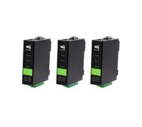 3X Waveshare Industrial Aislado RS232/485/422 A Módulo Ethernet RJ45 TCP/IP A Módulo Serie Servidor Serie Tipo Riel [con POE]