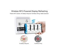 3X Waveshare Módulo Pantalla Visualización Tinta Electrónica Papel Eink EPaper Eink Alimentado por NFC Inalámbrico 4,2 Pulgadas para Aplicaciones