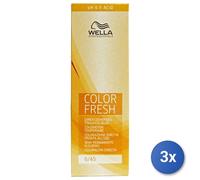 3X Wella Color Fresh 10/36 Rubia Más Clara/Dorada Violeta 75Ml