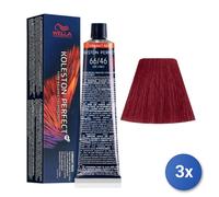 3x Wella Koleston Perfect Me+ Tintes Rojos Vibrantes 66/46 60Ml