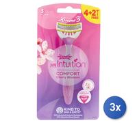 3X Wilkinson Afeitadoras Desechables Lady Xtreme3 Cereza 4+2 Piezas