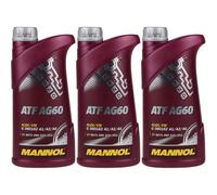 3x1 Litro MANNOL Aceite Transmisión Automática ATF AG60 Getriebe Öll Gear Oil