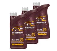 3X1 Litro MANNOL Energy 5W-30 Aceite Motor 7511 API SN/CH-4 ACEA A3/B4 Sintético