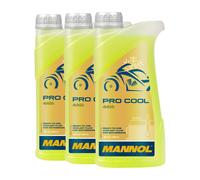 3x1 Litro Mannol Pro Cool Refrigerante Amarillo Protección Del Frío Moto Quad