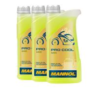3x1 Litro Mannol Pro Cool Refrigerante Amarillo Protección Del Frío Moto Quad