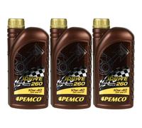 3x1 Litro Original PEMCO ACEITE MOTOR iDRIVE 260 10W-40 Engine Oil
